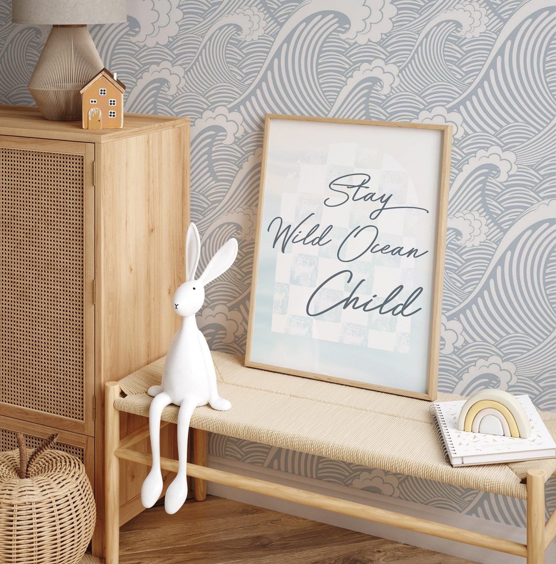 Stay Wild Ocean Child Art Print-PRINT-Olive et Oriel-Olive et Oriel-Buy-Australian-Art-Prints-Online-with-Olive-et-Oriel-Your-Artwork-Specialists-Austrailia-Decorate-With-Coastal-Photo-Wall-Art-Prints-From-Our-Beach-House-Artwork-Collection-Fine-Poster-and-Framed-Artwork