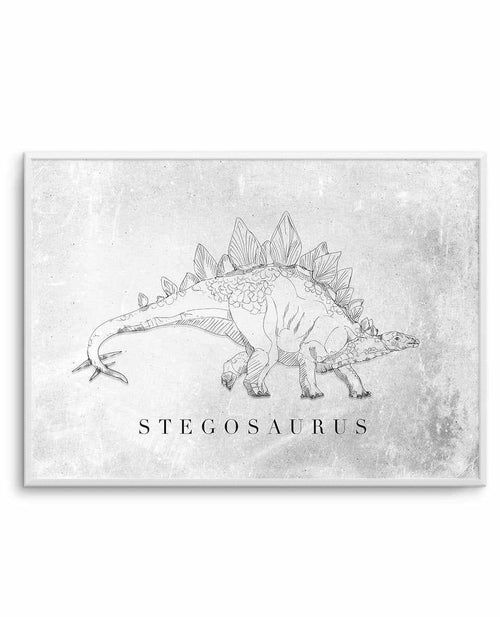 Stegosaurus LS | Dinosaur Collection Art Print-PRINT-Olive et Oriel-Olive et Oriel-A5 | 5.8" x 8.3" | 14.8 x 21cm-Unframed Art Print-With White Border-Buy-Australian-Art-Prints-Online-with-Olive-et-Oriel-Your-Artwork-Specialists-Austrailia-Decorate-With-Coastal-Photo-Wall-Art-Prints-From-Our-Beach-House-Artwork-Collection-Fine-Poster-and-Framed-Artwork