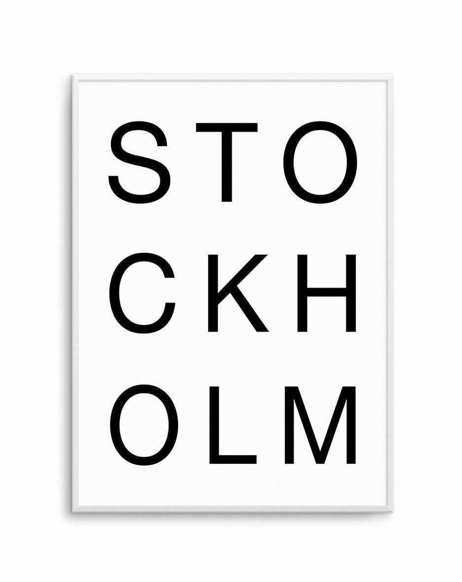 Stockholm Art Print-PRINT-Olive et Oriel-Olive et Oriel-A5 | 5.8" x 8.3" | 14.8 x 21cm-Unframed Art Print-With White Border-Buy-Australian-Art-Prints-Online-with-Olive-et-Oriel-Your-Artwork-Specialists-Austrailia-Decorate-With-Coastal-Photo-Wall-Art-Prints-From-Our-Beach-House-Artwork-Collection-Fine-Poster-and-Framed-Artwork