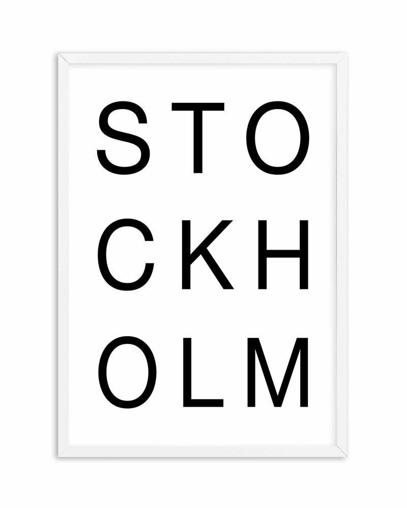 Stockholm Art Print-PRINT-Olive et Oriel-Olive et Oriel-A5 | 5.8" x 8.3" | 14.8 x 21cm-White-With White Border-Buy-Australian-Art-Prints-Online-with-Olive-et-Oriel-Your-Artwork-Specialists-Austrailia-Decorate-With-Coastal-Photo-Wall-Art-Prints-From-Our-Beach-House-Artwork-Collection-Fine-Poster-and-Framed-Artwork