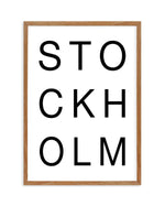 Stockholm Art Print-PRINT-Olive et Oriel-Olive et Oriel-50x70 cm | 19.6" x 27.5"-Walnut-With White Border-Buy-Australian-Art-Prints-Online-with-Olive-et-Oriel-Your-Artwork-Specialists-Austrailia-Decorate-With-Coastal-Photo-Wall-Art-Prints-From-Our-Beach-House-Artwork-Collection-Fine-Poster-and-Framed-Artwork