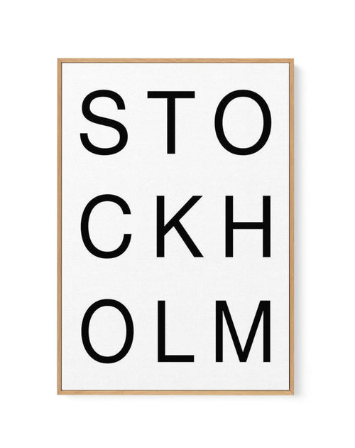 Stockholm | Framed Canvas-CANVAS-You can shop wall art online with Olive et Oriel for everything from abstract art to fun kids wall art. Our beautiful modern art prints and canvas art are available from large canvas prints to wall art paintings and our proudly Australian artwork collection offers only the highest quality framed large wall art and canvas art Australia - You can buy fashion photography prints or Hampton print posters and paintings on canvas from Olive et Oriel and have them delive