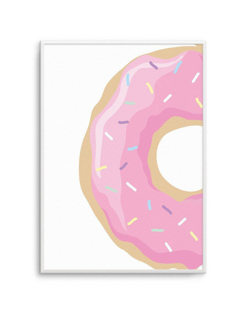 Strawberry Donut Art Print-PRINT-Olive et Oriel-Olive et Oriel-A5 | 5.8" x 8.3" | 14.8 x 21cm-Unframed Art Print-With White Border-Buy-Australian-Art-Prints-Online-with-Olive-et-Oriel-Your-Artwork-Specialists-Austrailia-Decorate-With-Coastal-Photo-Wall-Art-Prints-From-Our-Beach-House-Artwork-Collection-Fine-Poster-and-Framed-Artwork