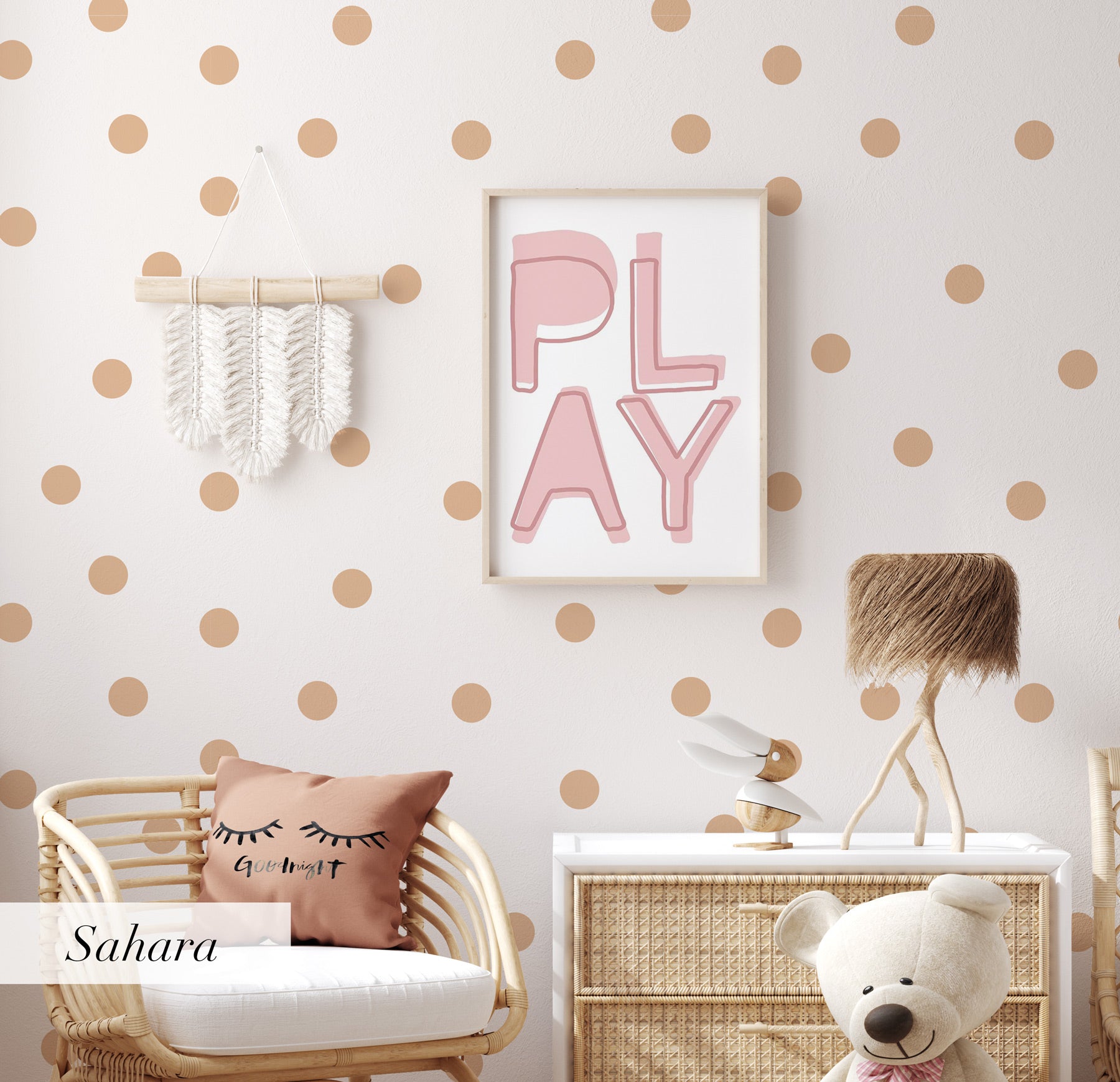 Fun Dots Wallpaper | Multiple Colour Options