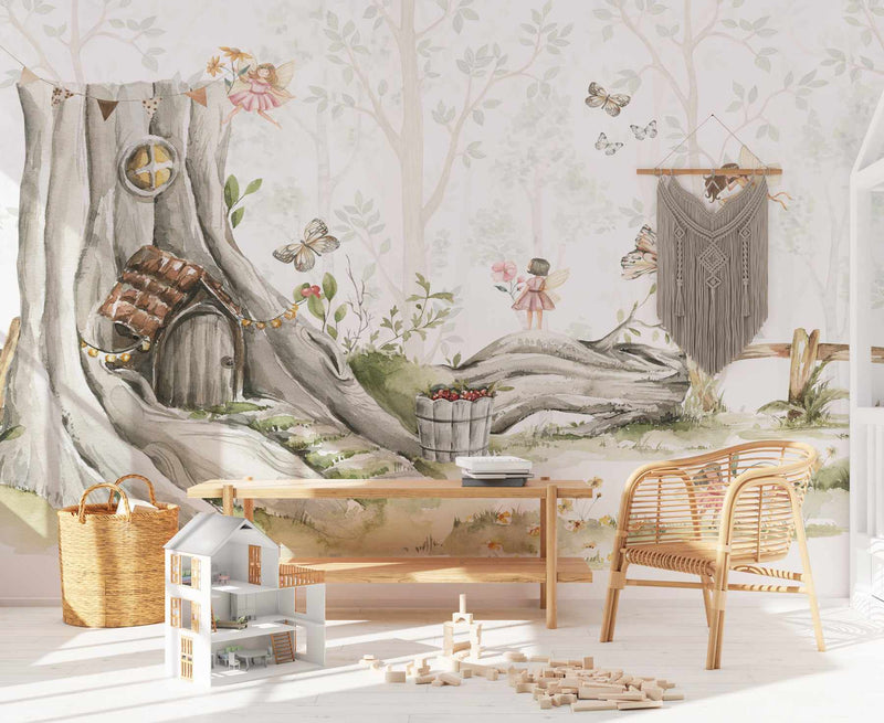 Fairy Forest Wall Mural / Nursery Wallpaper / Enchanting Forest / Fairytale  Wallpaper / Girls Room -  Israel