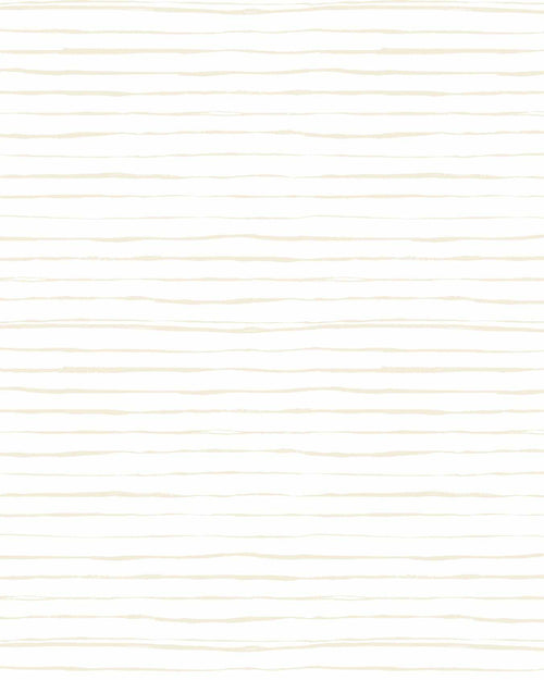 Thin Stripe Wallpaper in Cream