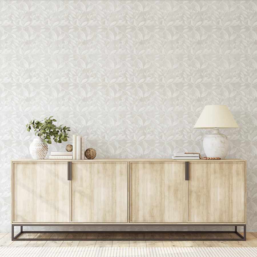 Autumn Leaves Wallpaper in Neutral