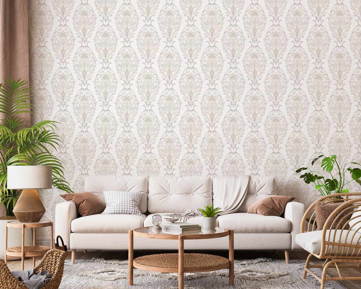 Luxe Damask Wallpaper