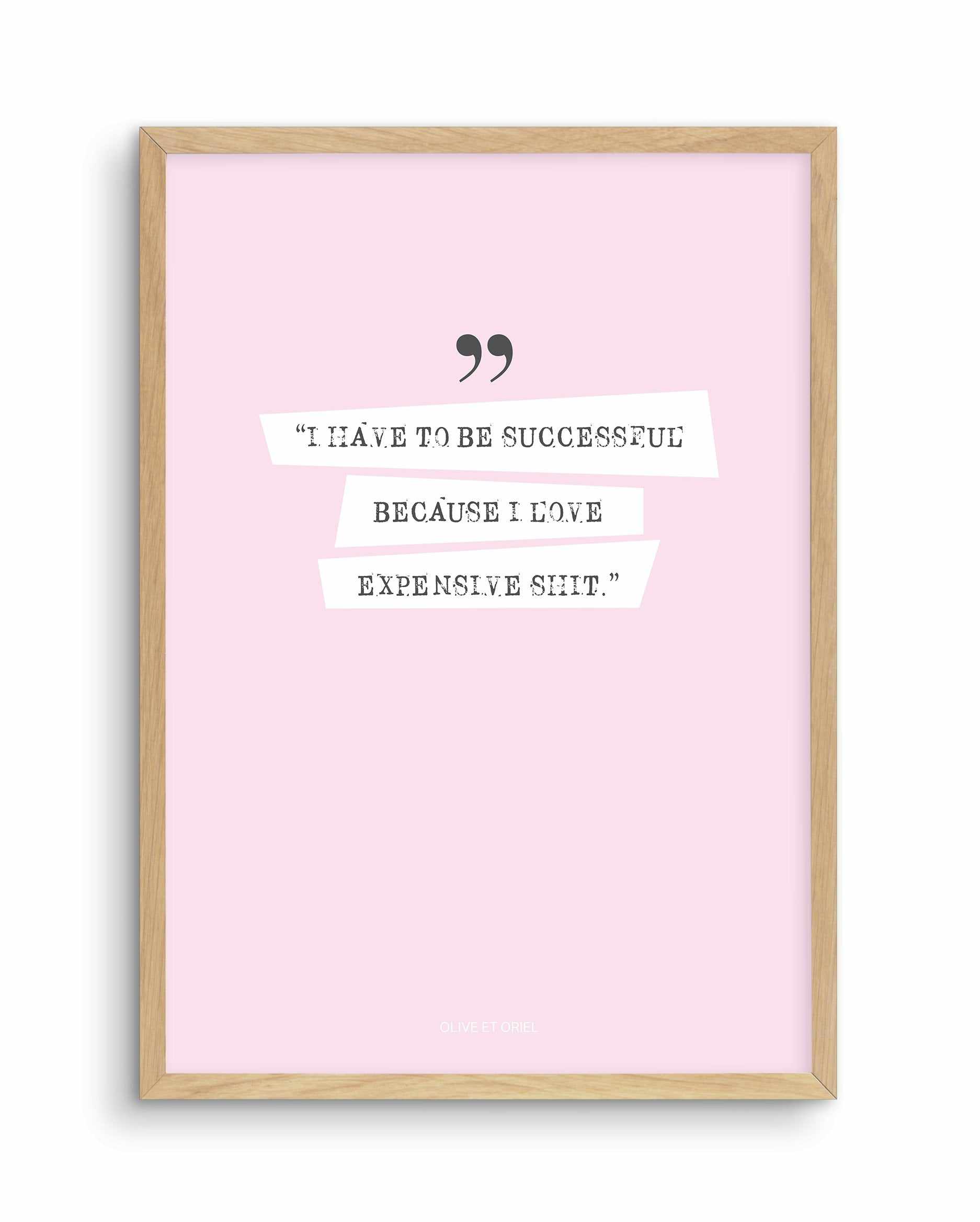 Success 101 | 2 Colour Options Art Print-PRINT-Olive et Oriel-Olive et Oriel-A5 | 5.8" x 8.3" | 14.8 x 21cm-Oak-With White Border-Buy-Australian-Art-Prints-Online-with-Olive-et-Oriel-Your-Artwork-Specialists-Austrailia-Decorate-With-Coastal-Photo-Wall-Art-Prints-From-Our-Beach-House-Artwork-Collection-Fine-Poster-and-Framed-Artwork