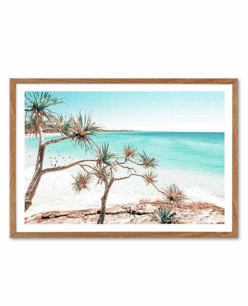 Summer on Stradbroke Art Print-PRINT-Olive et Oriel-Olive et Oriel-50x70 cm | 19.6" x 27.5"-Walnut-With White Border-Buy-Australian-Art-Prints-Online-with-Olive-et-Oriel-Your-Artwork-Specialists-Austrailia-Decorate-With-Coastal-Photo-Wall-Art-Prints-From-Our-Beach-House-Artwork-Collection-Fine-Poster-and-Framed-Artwork