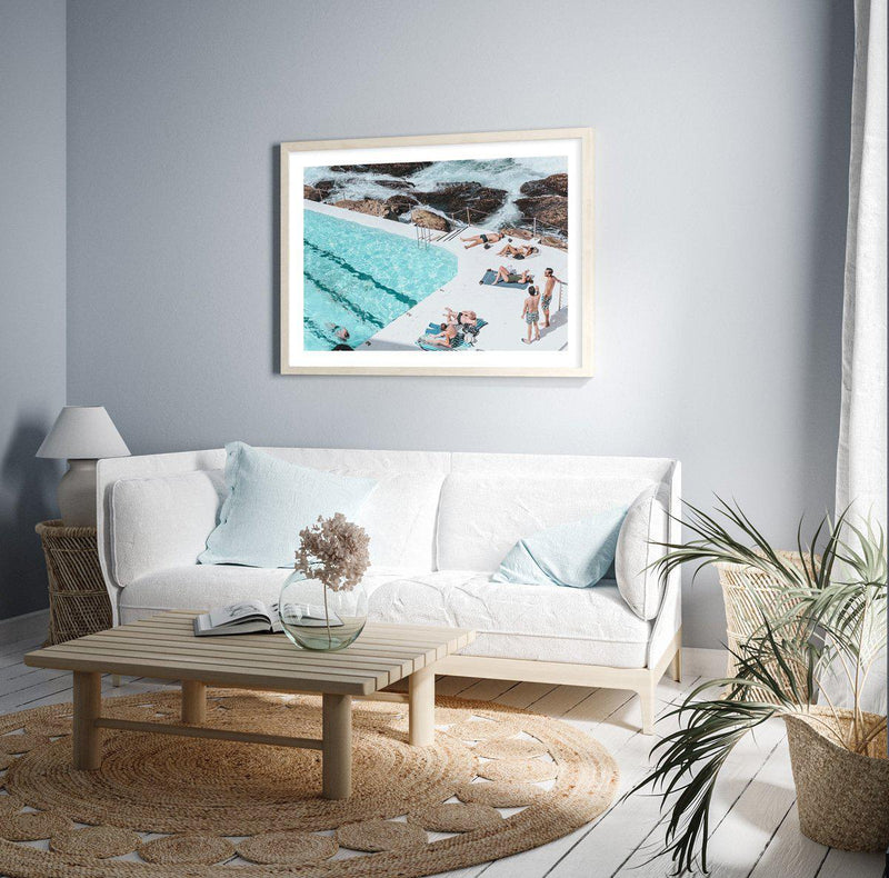 Sunbathers | Bondi Icebergs Art Print-PRINT-Olive et Oriel-Olive et Oriel-Buy-Australian-Art-Prints-Online-with-Olive-et-Oriel-Your-Artwork-Specialists-Austrailia-Decorate-With-Coastal-Photo-Wall-Art-Prints-From-Our-Beach-House-Artwork-Collection-Fine-Poster-and-Framed-Artwork