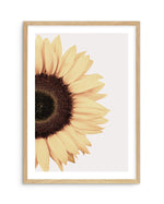 Sunflower Art Print-PRINT-Olive et Oriel-Olive et Oriel-A5 | 5.8" x 8.3" | 14.8 x 21cm-Oak-With White Border-Buy-Australian-Art-Prints-Online-with-Olive-et-Oriel-Your-Artwork-Specialists-Austrailia-Decorate-With-Coastal-Photo-Wall-Art-Prints-From-Our-Beach-House-Artwork-Collection-Fine-Poster-and-Framed-Artwork