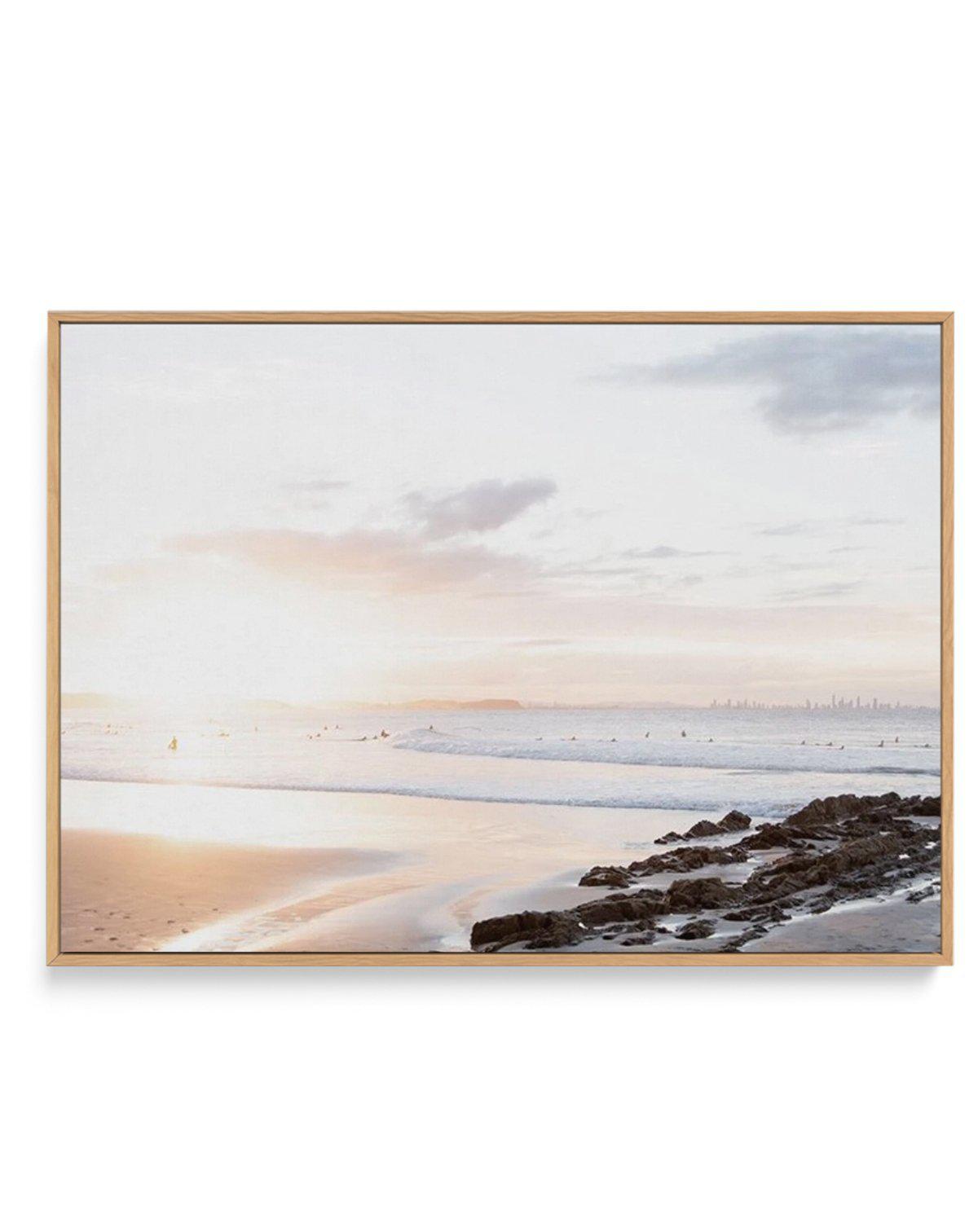 Sunset at Snapper Rocks, QLD | Framed Canvas-CANVAS-You can shop wall art online with Olive et Oriel for everything from abstract art to fun kids wall art. Our beautiful modern art prints and canvas art are available from large canvas prints to wall art paintings and our proudly Australian artwork collection offers only the highest quality framed large wall art and canvas art Australia - You can buy fashion photography prints or Hampton print posters and paintings on canvas from Olive et Oriel a