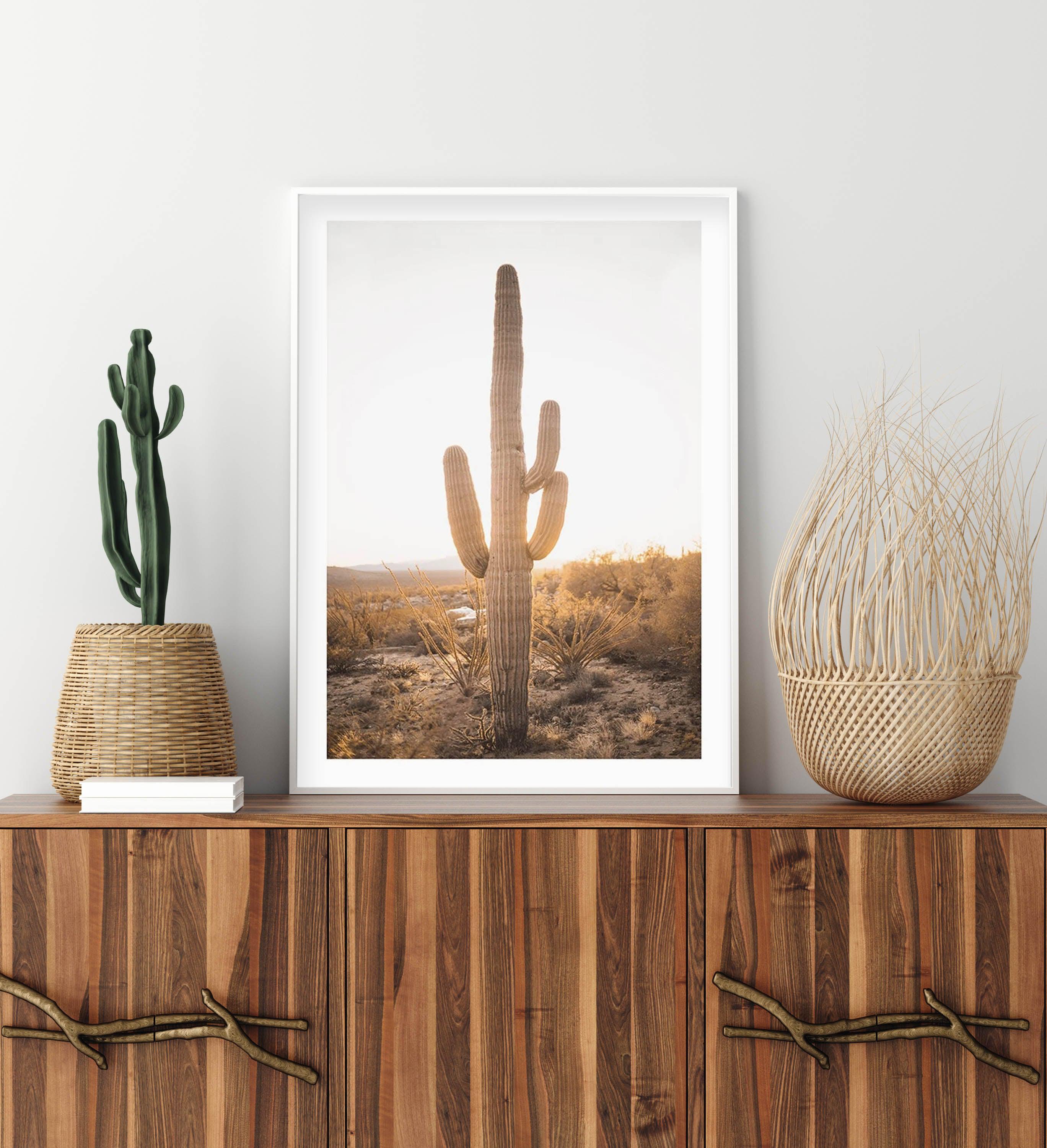 Sunset Cactus Art Print-PRINT-Olive et Oriel-Olive et Oriel-Buy-Australian-Art-Prints-Online-with-Olive-et-Oriel-Your-Artwork-Specialists-Austrailia-Decorate-With-Coastal-Photo-Wall-Art-Prints-From-Our-Beach-House-Artwork-Collection-Fine-Poster-and-Framed-Artwork