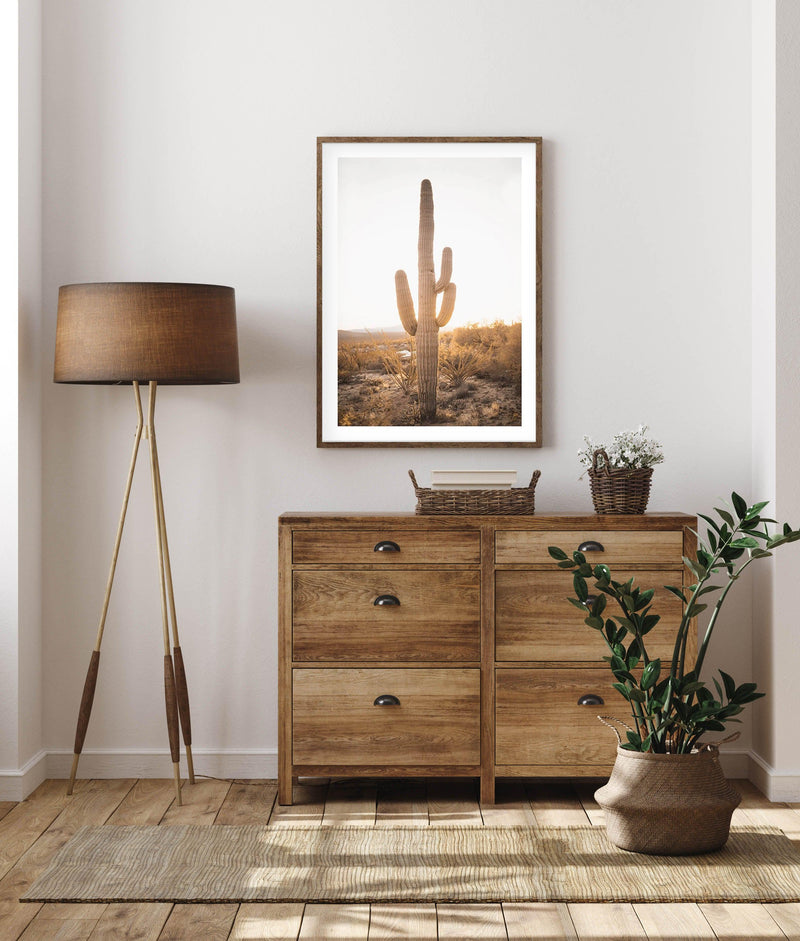 Sunset Cactus Art Print-PRINT-Olive et Oriel-Olive et Oriel-Buy-Australian-Art-Prints-Online-with-Olive-et-Oriel-Your-Artwork-Specialists-Austrailia-Decorate-With-Coastal-Photo-Wall-Art-Prints-From-Our-Beach-House-Artwork-Collection-Fine-Poster-and-Framed-Artwork