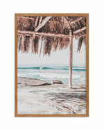 Surf Shack Art Print-PRINT-Olive et Oriel-Olive et Oriel-50x70 cm | 19.6" x 27.5"-Walnut-With White Border-Buy-Australian-Art-Prints-Online-with-Olive-et-Oriel-Your-Artwork-Specialists-Austrailia-Decorate-With-Coastal-Photo-Wall-Art-Prints-From-Our-Beach-House-Artwork-Collection-Fine-Poster-and-Framed-Artwork