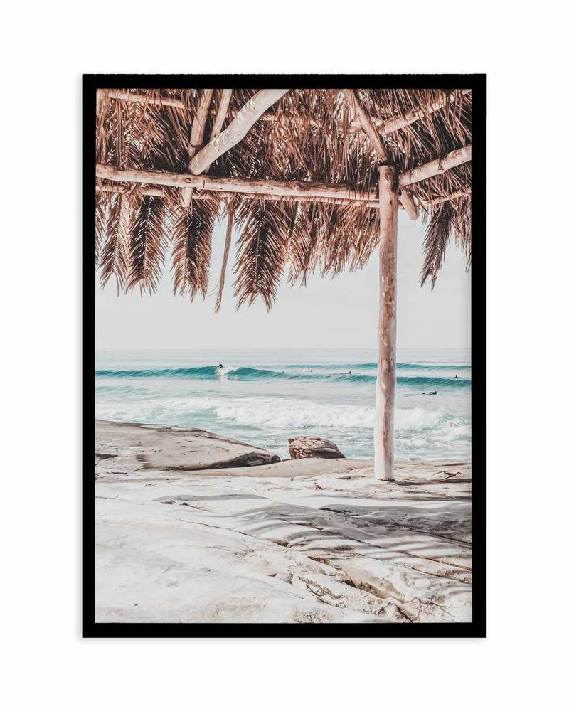 Surf Shack Art Print-PRINT-Olive et Oriel-Olive et Oriel-A5 | 5.8" x 8.3" | 14.8 x 21cm-Black-With White Border-Buy-Australian-Art-Prints-Online-with-Olive-et-Oriel-Your-Artwork-Specialists-Austrailia-Decorate-With-Coastal-Photo-Wall-Art-Prints-From-Our-Beach-House-Artwork-Collection-Fine-Poster-and-Framed-Artwork