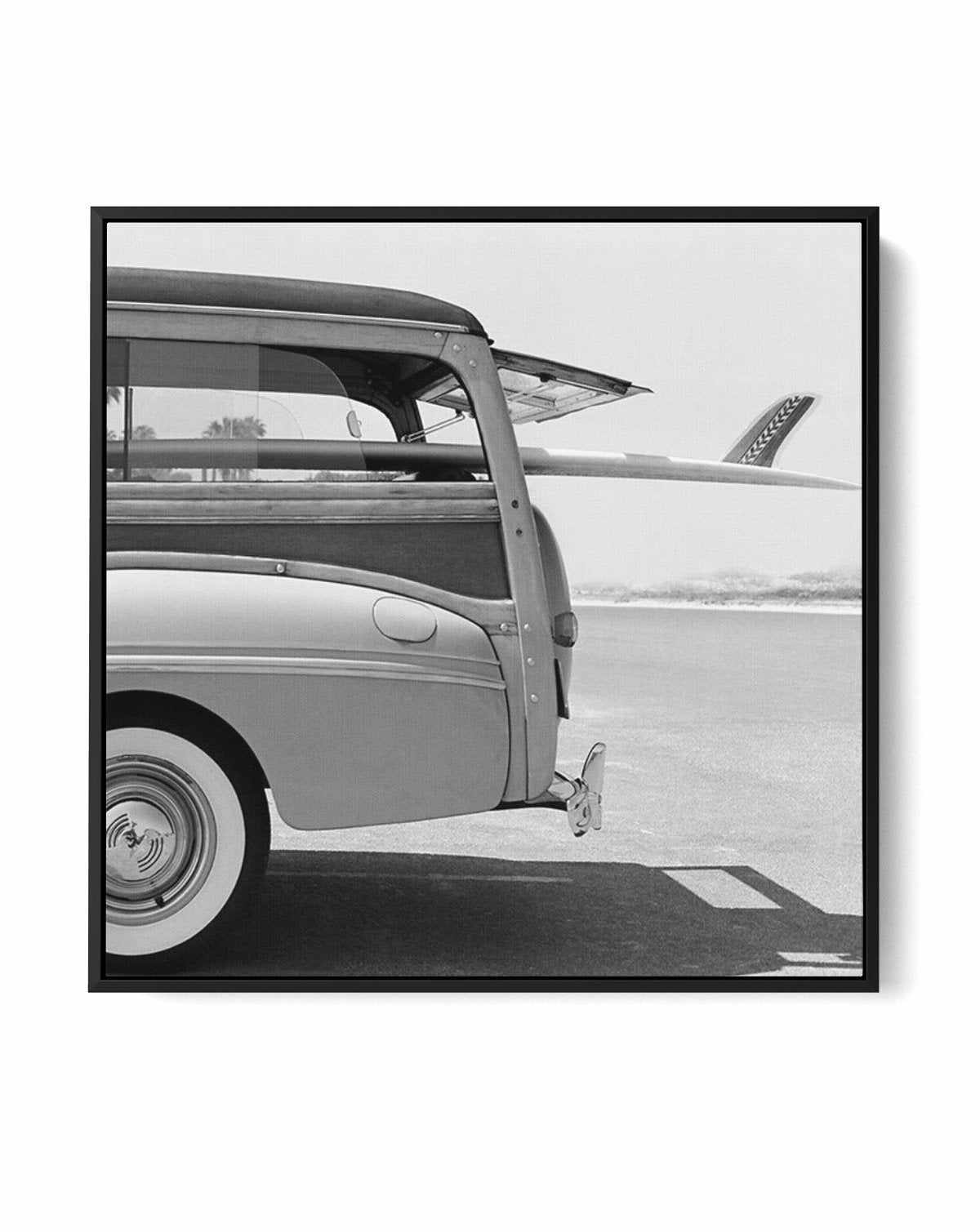 Surf Van No II SQ | Framed Canvas Art Print