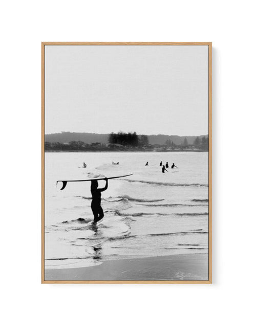 Surfer Girl | Byron Bay | Framed Canvas-CANVAS-You can shop wall art online with Olive et Oriel for everything from abstract art to fun kids wall art. Our beautiful modern art prints and canvas art are available from large canvas prints to wall art paintings and our proudly Australian artwork collection offers only the highest quality framed large wall art and canvas art Australia - You can buy fashion photography prints or Hampton print posters and paintings on canvas from Olive et Oriel and ha