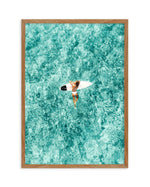 Surfer Girl, Ibiza Art Print-PRINT-Olive et Oriel-Olive et Oriel-50x70 cm | 19.6" x 27.5"-Walnut-With White Border-Buy-Australian-Art-Prints-Online-with-Olive-et-Oriel-Your-Artwork-Specialists-Austrailia-Decorate-With-Coastal-Photo-Wall-Art-Prints-From-Our-Beach-House-Artwork-Collection-Fine-Poster-and-Framed-Artwork