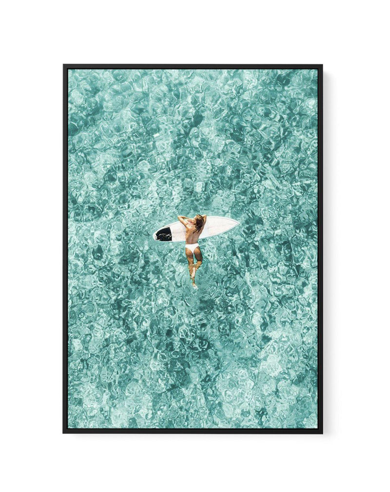 Surfer Girl, Ibiza | Framed Canvas-CANVAS-You can shop wall art online with Olive et Oriel for everything from abstract art to fun kids wall art. Our beautiful modern art prints and canvas art are available from large canvas prints to wall art paintings and our proudly Australian artwork collection offers only the highest quality framed large wall art and canvas art Australia - You can buy fashion photography prints or Hampton print posters and paintings on canvas from Olive et Oriel and have th