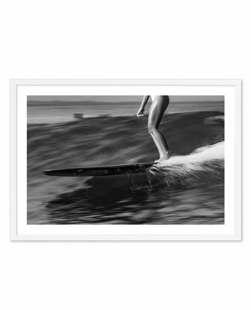 Surfer Girl, Malibu by Mario Stefanelli Art Print-PRINT-Olive et Oriel-Mario Stefanelli-A5 | 5.8" x 8.3" | 14.8 x 21cm-White-With White Border-Buy-Australian-Art-Prints-Online-with-Olive-et-Oriel-Your-Artwork-Specialists-Austrailia-Decorate-With-Coastal-Photo-Wall-Art-Prints-From-Our-Beach-House-Artwork-Collection-Fine-Poster-and-Framed-Artwork