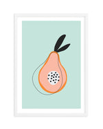 Sweet Little Pear Art Print-PRINT-Olive et Oriel-Olive et Oriel-A5 | 5.8" x 8.3" | 14.8 x 21cm-White-With White Border-Buy-Australian-Art-Prints-Online-with-Olive-et-Oriel-Your-Artwork-Specialists-Austrailia-Decorate-With-Coastal-Photo-Wall-Art-Prints-From-Our-Beach-House-Artwork-Collection-Fine-Poster-and-Framed-Artwork