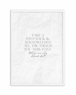 Take A Step Back Art Print-PRINT-Olive et Oriel-Olive et Oriel-A5 | 5.8" x 8.3" | 14.8 x 21cm-White-With White Border-Buy-Australian-Art-Prints-Online-with-Olive-et-Oriel-Your-Artwork-Specialists-Austrailia-Decorate-With-Coastal-Photo-Wall-Art-Prints-From-Our-Beach-House-Artwork-Collection-Fine-Poster-and-Framed-Artwork