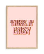 Take It Easy Art Print-PRINT-Olive et Oriel-Olive et Oriel-A5 | 5.8" x 8.3" | 14.8 x 21cm-Oak-With White Border-Buy-Australian-Art-Prints-Online-with-Olive-et-Oriel-Your-Artwork-Specialists-Austrailia-Decorate-With-Coastal-Photo-Wall-Art-Prints-From-Our-Beach-House-Artwork-Collection-Fine-Poster-and-Framed-Artwork