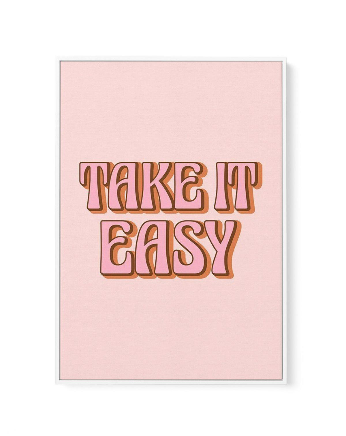 Take It Easy | Framed Canvas-CANVAS-You can shop wall art online with Olive et Oriel for everything from abstract art to fun kids wall art. Our beautiful modern art prints and canvas art are available from large canvas prints to wall art paintings and our proudly Australian artwork collection offers only the highest quality framed large wall art and canvas art Australia - You can buy fashion photography prints or Hampton print posters and paintings on canvas from Olive et Oriel and have them del