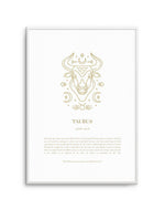 Taurus | Celestial Zodiac Art Print-PRINT-Olive et Oriel-Olive et Oriel-A4 | 8.3" x 11.7" | 21 x 29.7cm-Unframed Art Print-With White Border-Buy-Australian-Art-Prints-Online-with-Olive-et-Oriel-Your-Artwork-Specialists-Austrailia-Decorate-With-Coastal-Photo-Wall-Art-Prints-From-Our-Beach-House-Artwork-Collection-Fine-Poster-and-Framed-Artwork