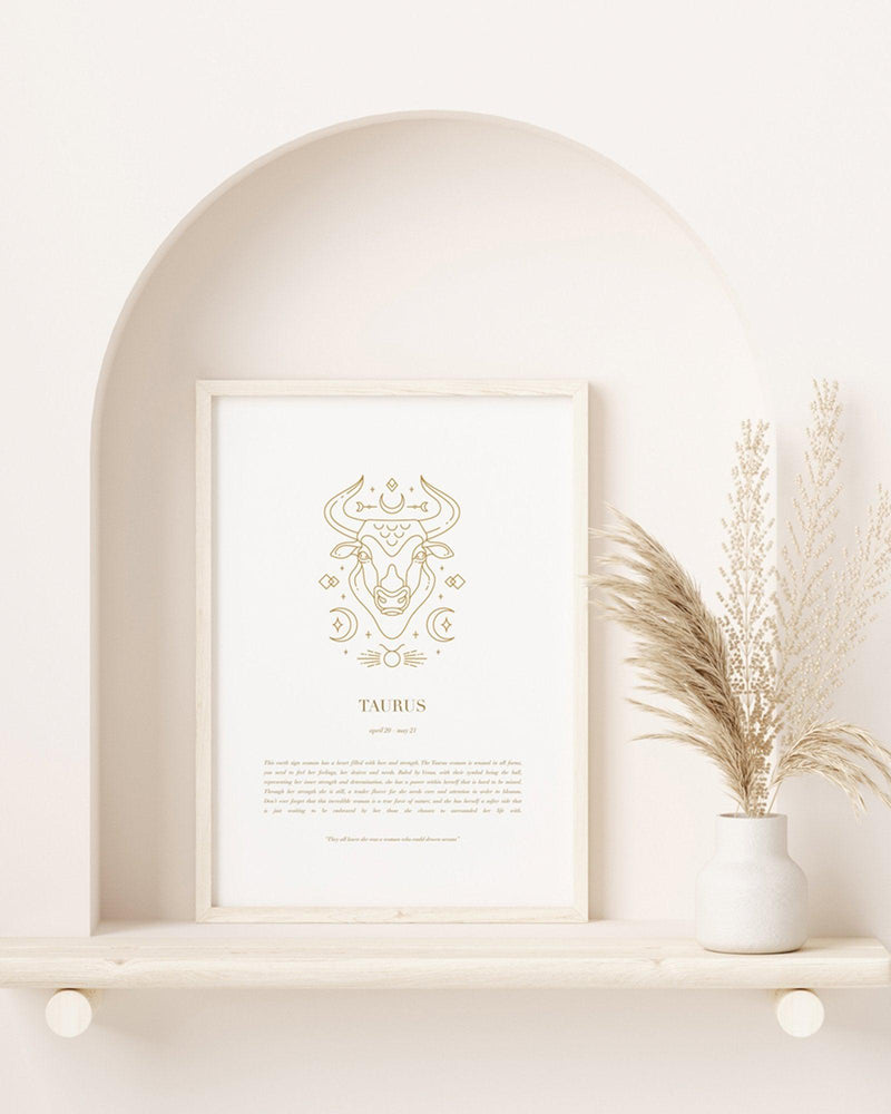 Taurus | Celestial Zodiac Art Print-PRINT-Olive et Oriel-Olive et Oriel-Buy-Australian-Art-Prints-Online-with-Olive-et-Oriel-Your-Artwork-Specialists-Austrailia-Decorate-With-Coastal-Photo-Wall-Art-Prints-From-Our-Beach-House-Artwork-Collection-Fine-Poster-and-Framed-Artwork