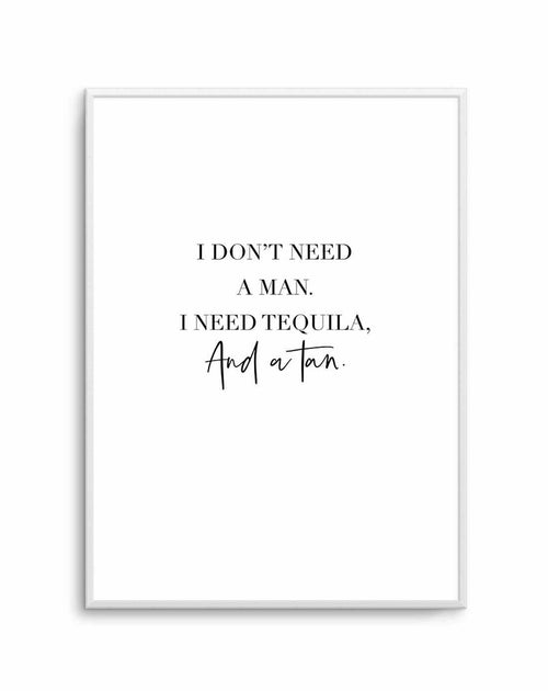Tequila & A Tan | Customise Me! Art Print-PRINT-Olive et Oriel-Olive et Oriel-A4 | 8.3" x 11.7" | 21 x 29.7cm-Unframed Art Print-With White Border-Buy-Australian-Art-Prints-Online-with-Olive-et-Oriel-Your-Artwork-Specialists-Austrailia-Decorate-With-Coastal-Photo-Wall-Art-Prints-From-Our-Beach-House-Artwork-Collection-Fine-Poster-and-Framed-Artwork