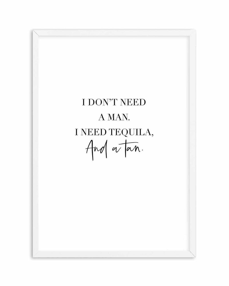 Tequila & A Tan | Customise Me! Art Print-PRINT-Olive et Oriel-Olive et Oriel-A4 | 8.3" x 11.7" | 21 x 29.7cm-White-With White Border-Buy-Australian-Art-Prints-Online-with-Olive-et-Oriel-Your-Artwork-Specialists-Austrailia-Decorate-With-Coastal-Photo-Wall-Art-Prints-From-Our-Beach-House-Artwork-Collection-Fine-Poster-and-Framed-Artwork