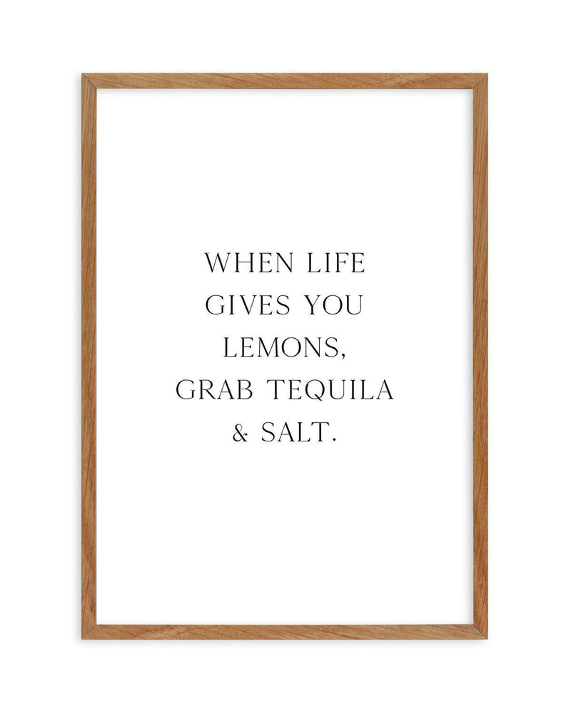 Tequila & Salt Art Print-PRINT-Olive et Oriel-Olive et Oriel-50x70 cm | 19.6" x 27.5"-Walnut-With White Border-Buy-Australian-Art-Prints-Online-with-Olive-et-Oriel-Your-Artwork-Specialists-Austrailia-Decorate-With-Coastal-Photo-Wall-Art-Prints-From-Our-Beach-House-Artwork-Collection-Fine-Poster-and-Framed-Artwork