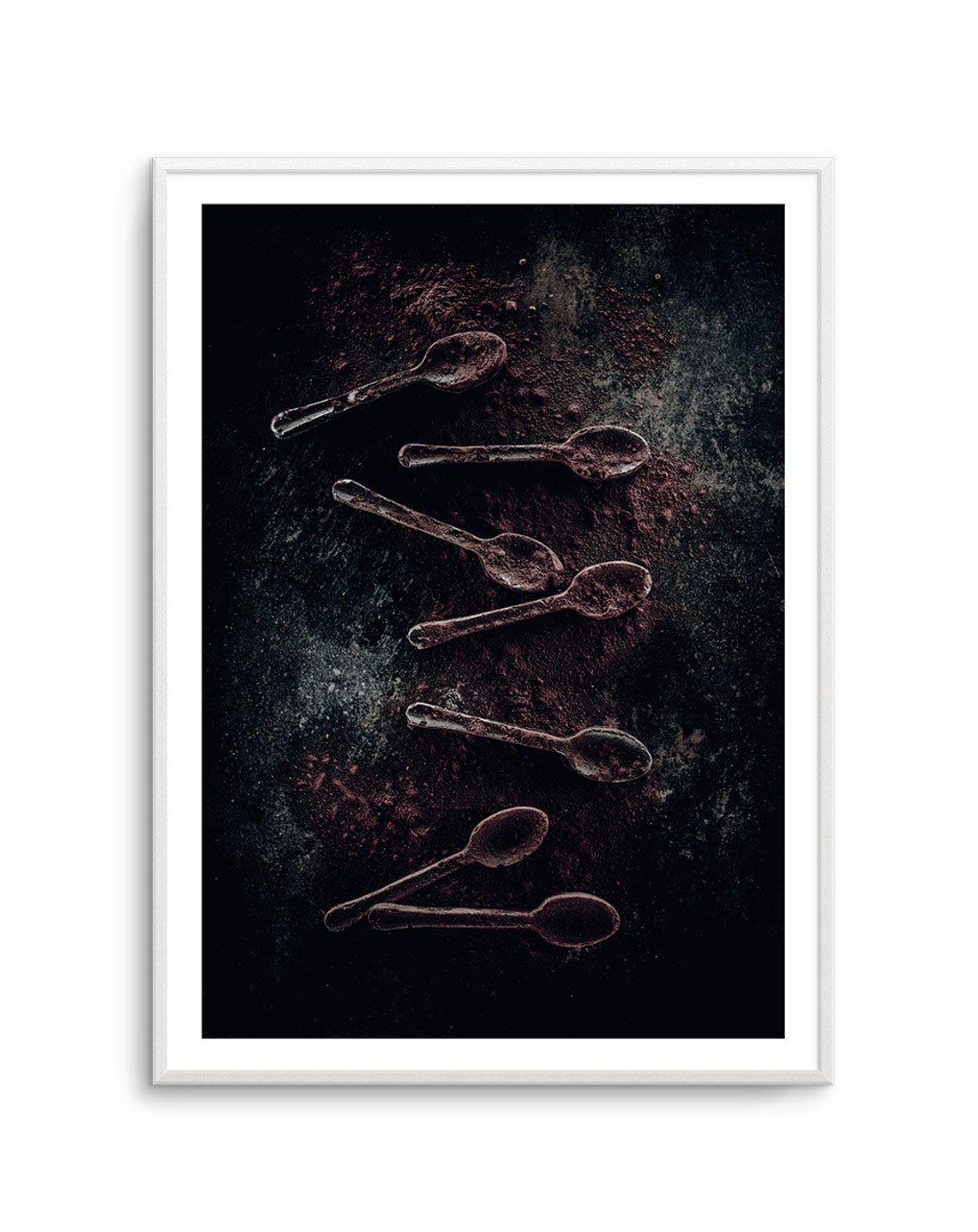 The Chocolate Spoons Art Print-PRINT-Olive et Oriel-Olive et Oriel-A5 | 5.8" x 8.3" | 14.8 x 21cm-Unframed Art Print-With White Border-Buy-Australian-Art-Prints-Online-with-Olive-et-Oriel-Your-Artwork-Specialists-Austrailia-Decorate-With-Coastal-Photo-Wall-Art-Prints-From-Our-Beach-House-Artwork-Collection-Fine-Poster-and-Framed-Artwork