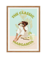 The Classic Margarita By Jenny Liz Rome Art Print-PRINT-Olive et Oriel-Olive et Oriel-50x70 cm | 19.6" x 27.5"-Walnut-With White Border-Buy-Australian-Art-Prints-Online-with-Olive-et-Oriel-Your-Artwork-Specialists-Austrailia-Decorate-With-Coastal-Photo-Wall-Art-Prints-From-Our-Beach-House-Artwork-Collection-Fine-Poster-and-Framed-Artwork