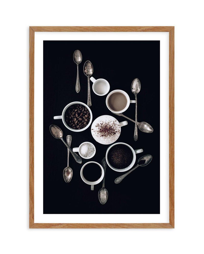 The Coffee Shot Art Print-PRINT-Olive et Oriel-Olive et Oriel-50x70 cm | 19.6" x 27.5"-Walnut-With White Border-Buy-Australian-Art-Prints-Online-with-Olive-et-Oriel-Your-Artwork-Specialists-Austrailia-Decorate-With-Coastal-Photo-Wall-Art-Prints-From-Our-Beach-House-Artwork-Collection-Fine-Poster-and-Framed-Artwork