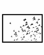 The Flight | LS Art Print-PRINT-Olive et Oriel-Olive et Oriel-A5 | 5.8" x 8.3" | 14.8 x 21cm-Black-With White Border-Buy-Australian-Art-Prints-Online-with-Olive-et-Oriel-Your-Artwork-Specialists-Austrailia-Decorate-With-Coastal-Photo-Wall-Art-Prints-From-Our-Beach-House-Artwork-Collection-Fine-Poster-and-Framed-Artwork