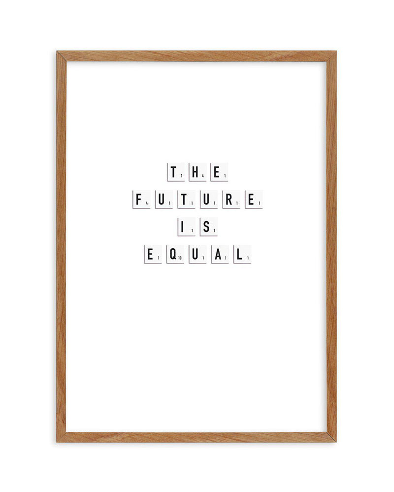 The Future Is Equal Art Print-PRINT-Olive et Oriel-Olive et Oriel-50x70 cm | 19.6" x 27.5"-Walnut-With White Border-Buy-Australian-Art-Prints-Online-with-Olive-et-Oriel-Your-Artwork-Specialists-Austrailia-Decorate-With-Coastal-Photo-Wall-Art-Prints-From-Our-Beach-House-Artwork-Collection-Fine-Poster-and-Framed-Artwork