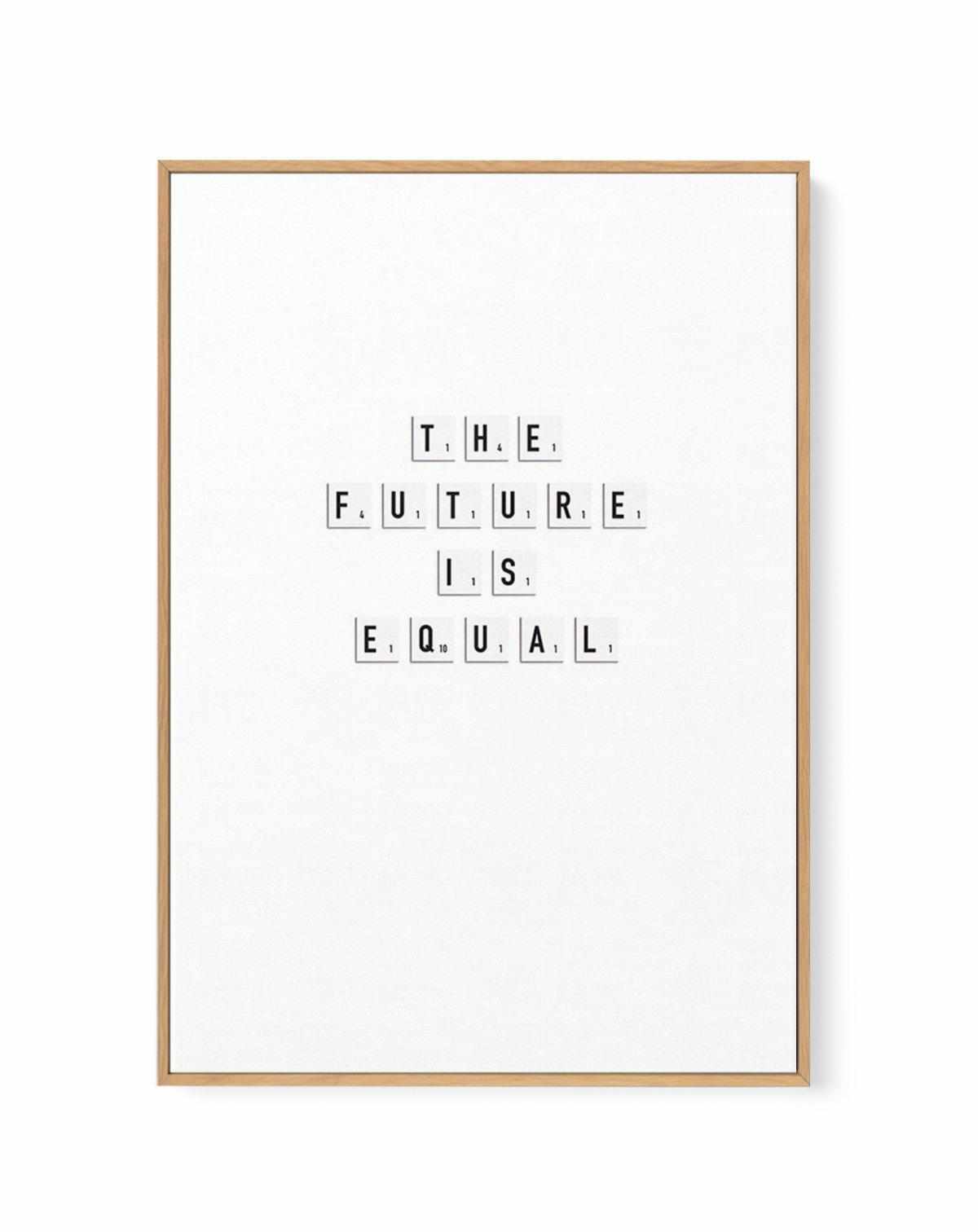 The Future Is Equal | Framed Canvas Art Print