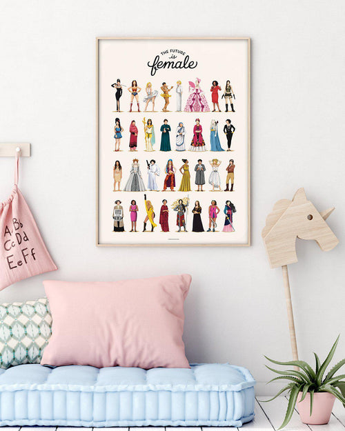 The Future Is Female | Draw Me A Song Collection Art Print-PRINT-Olive et Oriel-Olive et Oriel-Buy-Australian-Art-Prints-Online-with-Olive-et-Oriel-Your-Artwork-Specialists-Austrailia-Decorate-With-Coastal-Photo-Wall-Art-Prints-From-Our-Beach-House-Artwork-Collection-Fine-Poster-and-Framed-Artwork