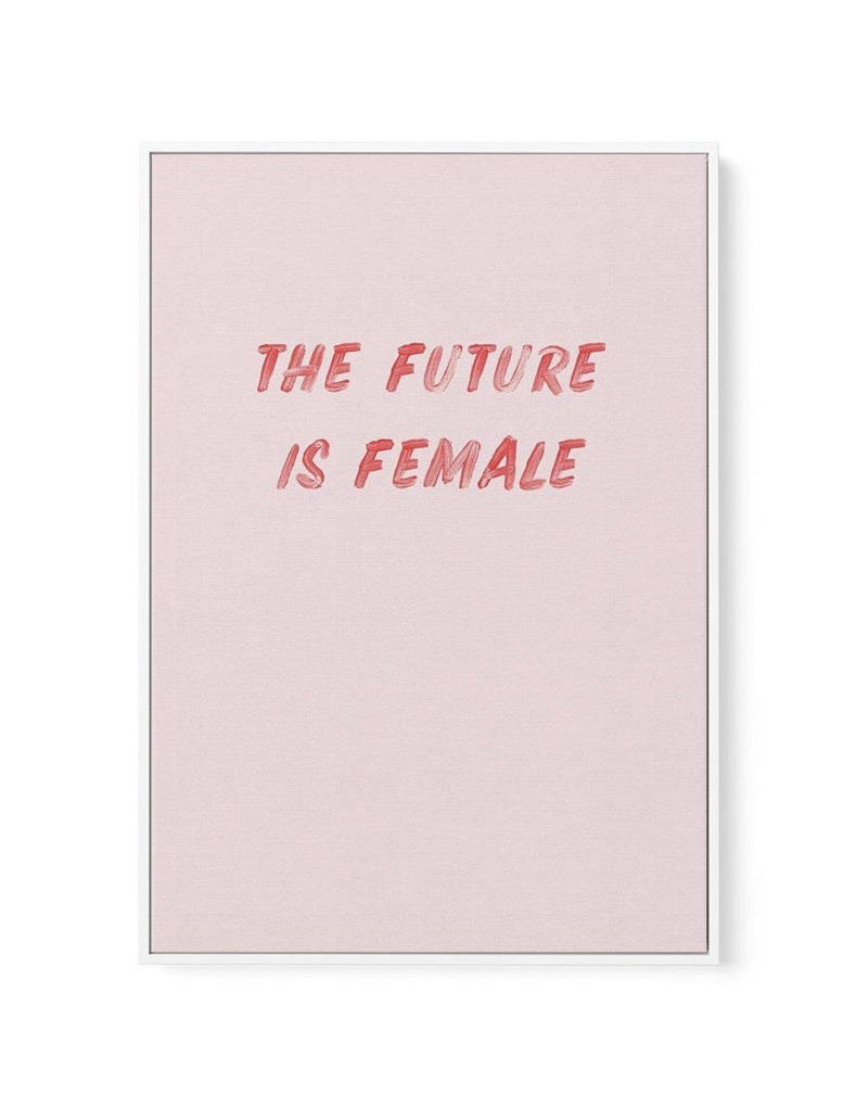 The Future Is Female | Framed Canvas-CANVAS-You can shop wall art online with Olive et Oriel for everything from abstract art to fun kids wall art. Our beautiful modern art prints and canvas art are available from large canvas prints to wall art paintings and our proudly Australian artwork collection offers only the highest quality framed large wall art and canvas art Australia - You can buy fashion photography prints or Hampton print posters and paintings on canvas from Olive et Oriel and have 