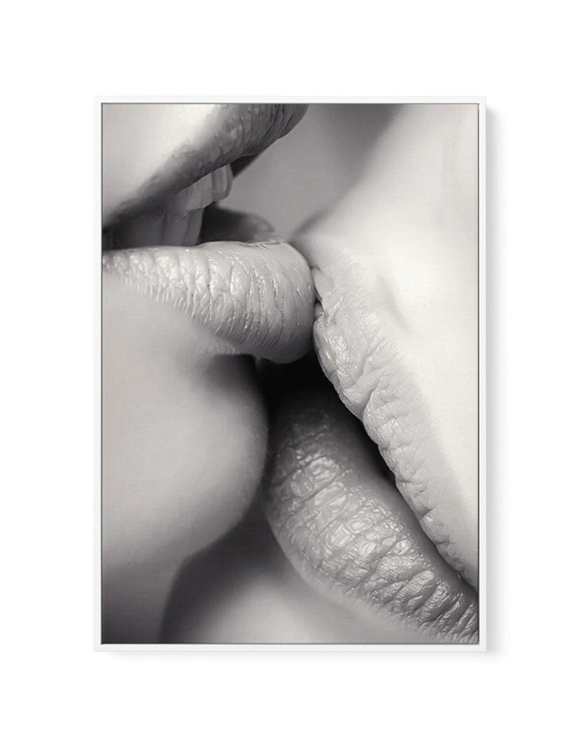 The Kiss | Framed Canvas-CANVAS-You can shop wall art online with Olive et Oriel for everything from abstract art to fun kids wall art. Our beautiful modern art prints and canvas art are available from large canvas prints to wall art paintings and our proudly Australian artwork collection offers only the highest quality framed large wall art and canvas art Australia - You can buy fashion photography prints or Hampton print posters and paintings on canvas from Olive et Oriel and have them deliver