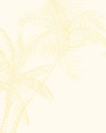 The Palms Wallpaper in Lemon - Olive et Oriel