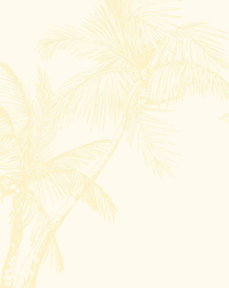 The Palms Wallpaper in Lemon - Olive et Oriel