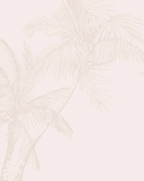 The Palms Wallpaper in Sand - Olive et Oriel