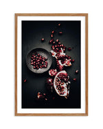 The Pomegranates Art Print-PRINT-Olive et Oriel-Olive et Oriel-50x70 cm | 19.6" x 27.5"-Walnut-With White Border-Buy-Australian-Art-Prints-Online-with-Olive-et-Oriel-Your-Artwork-Specialists-Austrailia-Decorate-With-Coastal-Photo-Wall-Art-Prints-From-Our-Beach-House-Artwork-Collection-Fine-Poster-and-Framed-Artwork