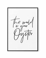The World Is Your Oyster | Framed Canvas-CANVAS-You can shop wall art online with Olive et Oriel for everything from abstract art to fun kids wall art. Our beautiful modern art prints and canvas art are available from large canvas prints to wall art paintings and our proudly Australian artwork collection offers only the highest quality framed large wall art and canvas art Australia - You can buy fashion photography prints or Hampton print posters and paintings on canvas from Olive et Oriel and h