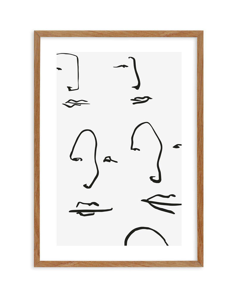 Their Faces II Art Print-PRINT-Olive et Oriel-Olive et Oriel-50x70 cm | 19.6" x 27.5"-Walnut-With White Border-Buy-Australian-Art-Prints-Online-with-Olive-et-Oriel-Your-Artwork-Specialists-Austrailia-Decorate-With-Coastal-Photo-Wall-Art-Prints-From-Our-Beach-House-Artwork-Collection-Fine-Poster-and-Framed-Artwork
